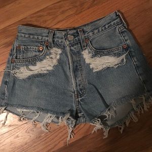 Handmade Levi’s Denim Shorts
